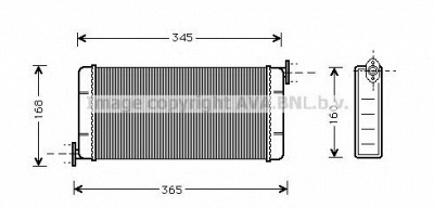 AVA QUALITY COOLING ms6109 -  Теплообменник, отопление салона